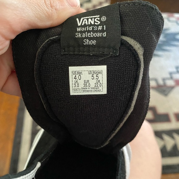 Iridescent Checkered Vans. Women’s 5.5. Men’s 4 - Picture 3 of 3